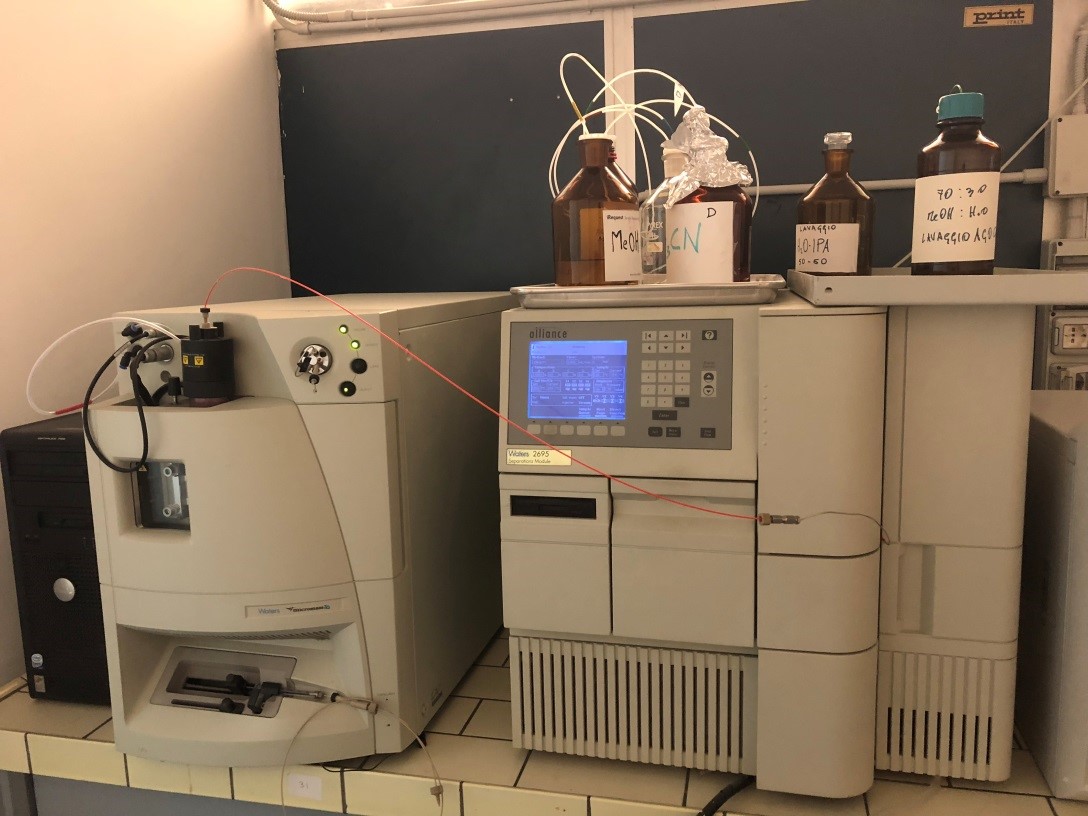 HPLC Waters Alliances-MS a singolo quadrupolo Micromass ZQ